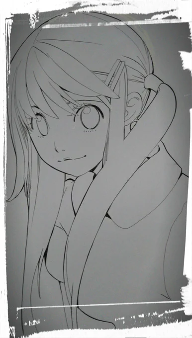 出てきた線画をあげてみる 