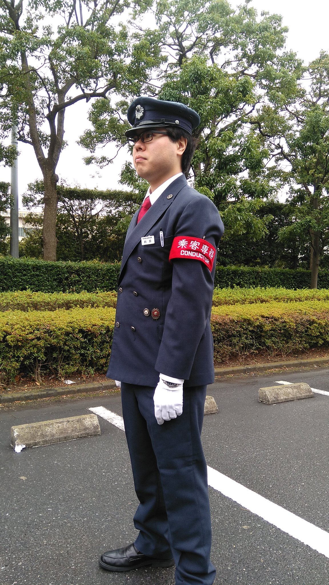 国鉄 制服 接客 盛夏 乗客専務 車掌 駅長 上下　帽覆い 長官P on X: 