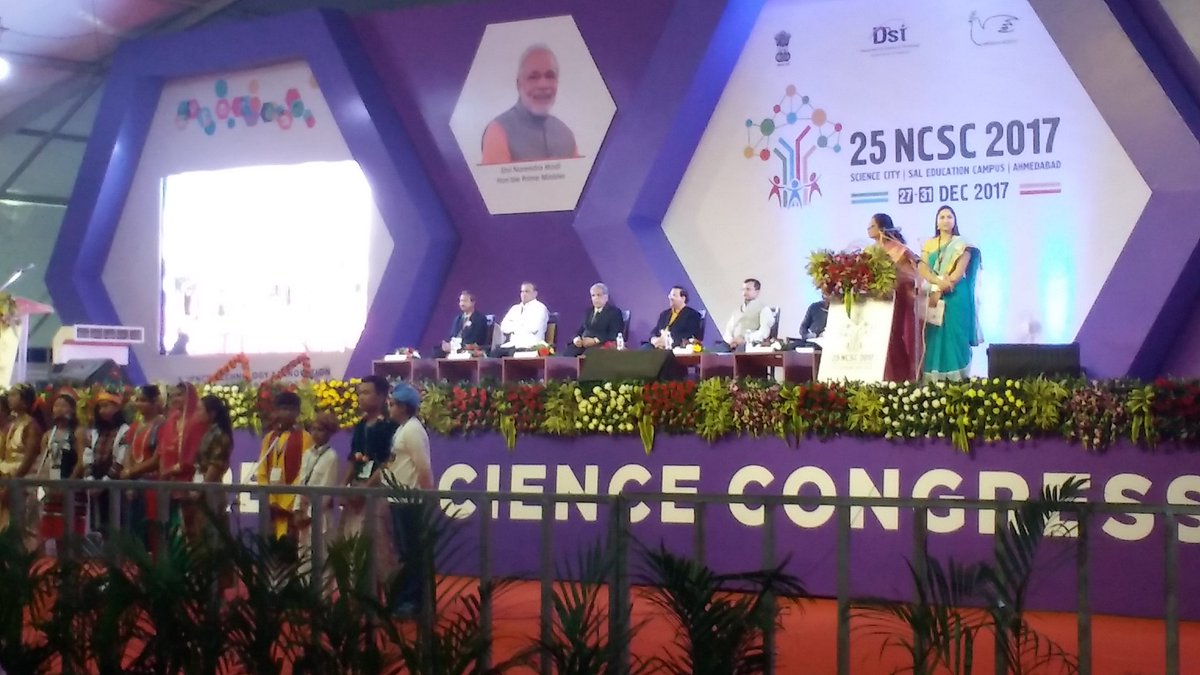 mikipatel15's tweet photo. valedictory program of @25NCSC2017 is going on with hum hoge kamiyab song with child scientist.....@25NCSC2017 @kinjal_adhvaryu @YagnangP @megha2_shah https://t.co/ZFH84QMvUI