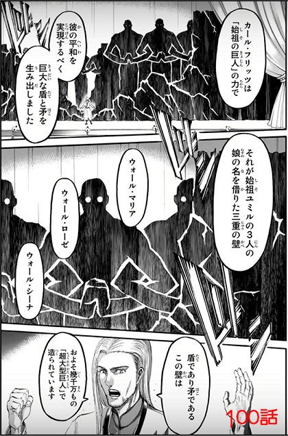 進撃の巨人 三重の壁の正体は巨人だった 3つの壁の正体や謎を徹底解説 まんが人気考究