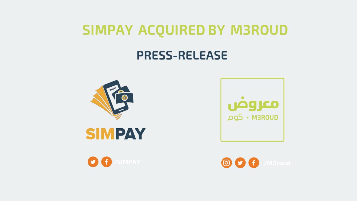 SIMPAYapp's tweet photo. #SUDAN #PRESS_RELEASE 
we are pleased to officially announce that company will be acquired by @m3roud ​ as of 1st of January.
Through the acquisition we are excited about the future opportunities that are ahead of us which will allow us to grow as part of M3roud . #RETWEET https://t.co/S6f7daC1ps