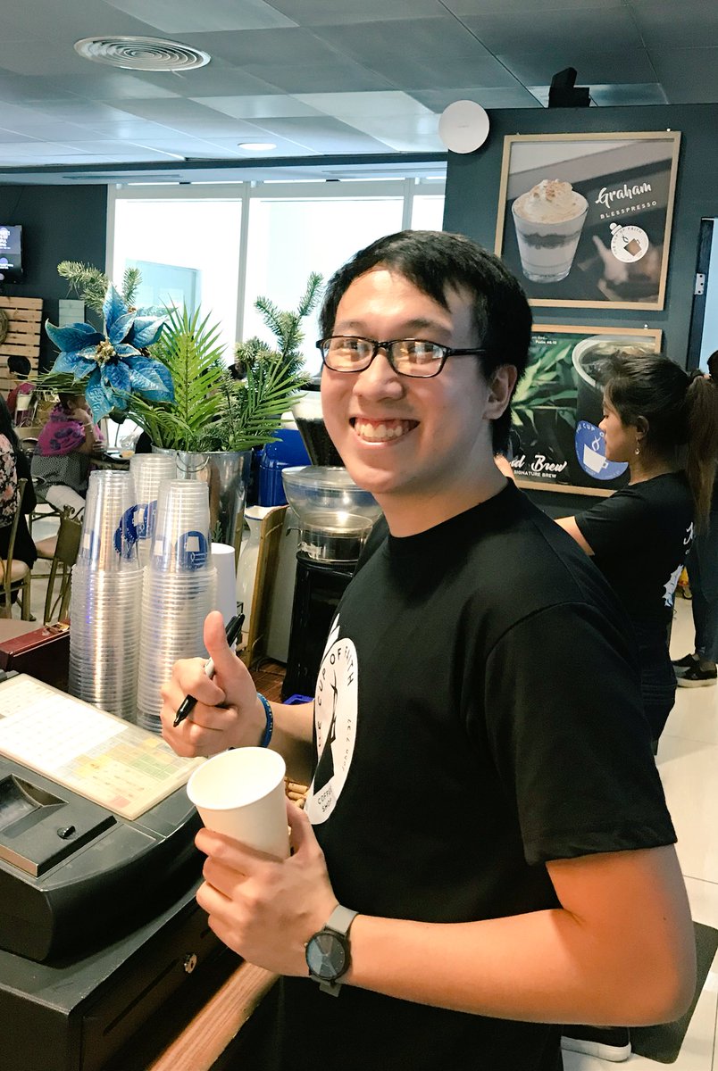 TheCupofFaith's tweet photo. Baristas for Jesus @TheCupofFaith #coffee #shop #pasig #JesusFirstCoffeeSecond #philippines #manila #christian #ccfcenter #ccfmain #baristas #barista https://t.co/s1cyfeBh1n