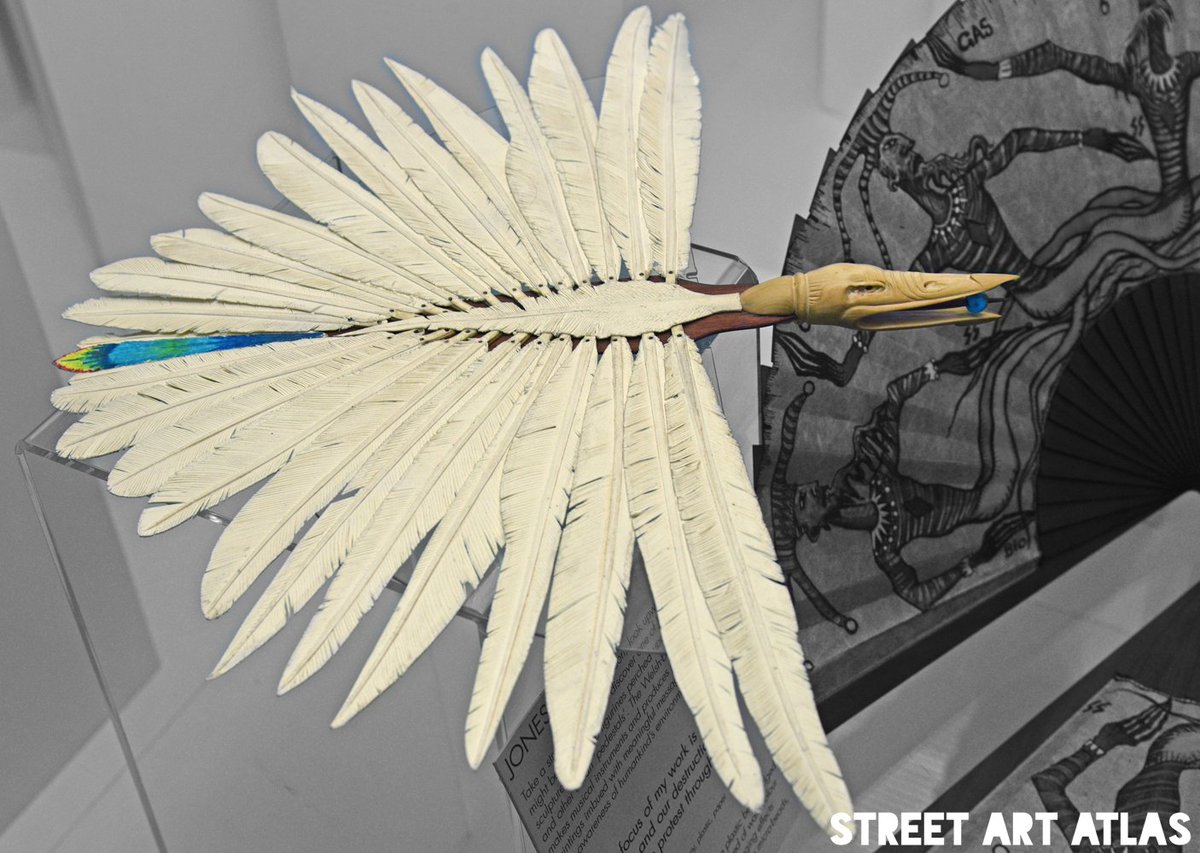 StreetArtAtlas's tweet image. BLOG bit.ly/StreetFans  @TheFanMuseum #StreetFans Crafted by #FanMaker #SylvainLeGuen Last day to check out the display of #StreetArt inspired #fans. #TheFanMuseum #UrbanArt #FanArt #GreenwichMuseum #LouisMasai #Jonesy #Mosko #CodexUrbanus