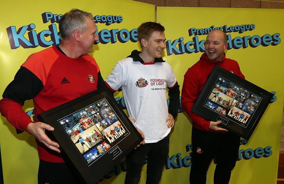 SAFCFoL's tweet photo. Coaches Mark Pae and Ian Corner were named our @PLCommunities #PLKicks Heroes #FOL2017
https://t.co/2pCAfCzCnl https://t.co/MukOKEiVRe