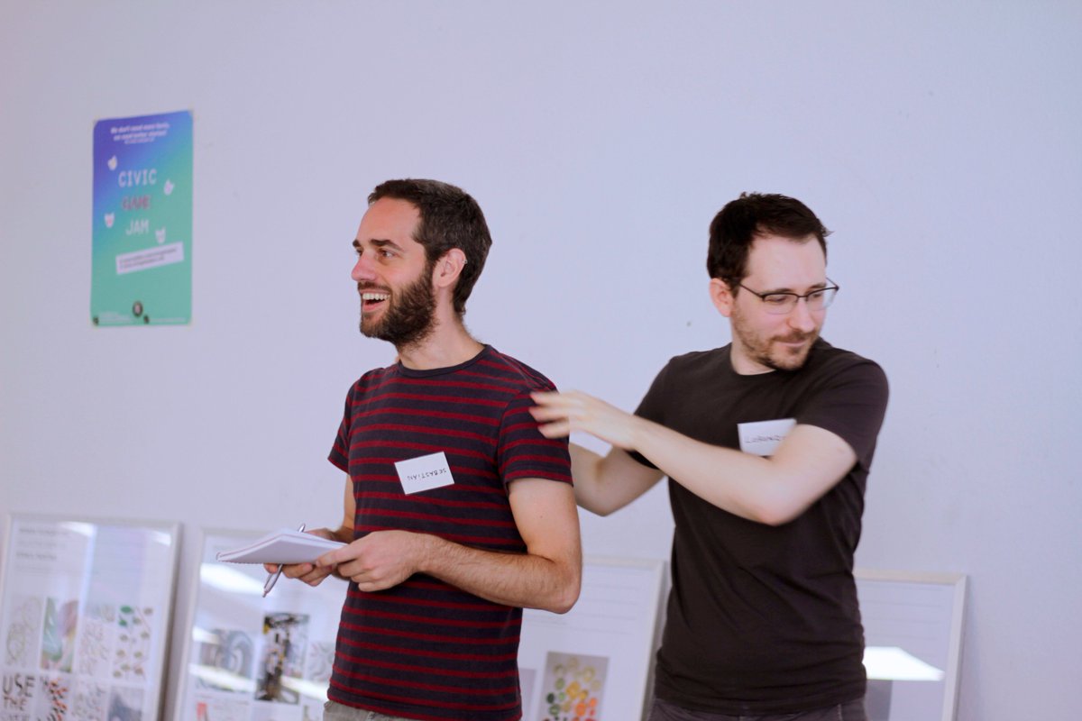 2084online's tweet photo. @CivicGameJam @BerlinGamez @gamedesignbtk Some pictures from Season 1 Episode 2 by @the_nomi

More at:
https://t.co/nQldEXGAu1 https://t.co/L5sVqWxzTc
