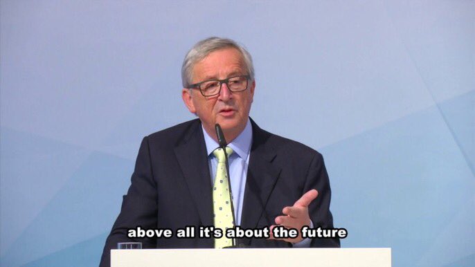 EcoDev5's tweet photo. #Juncker: #Climate action does not need more distractions. Now it is the time for action, now it is the time for implementation. #NewYearResolution #withJuncker https://t.co/vuJwkFBfVT