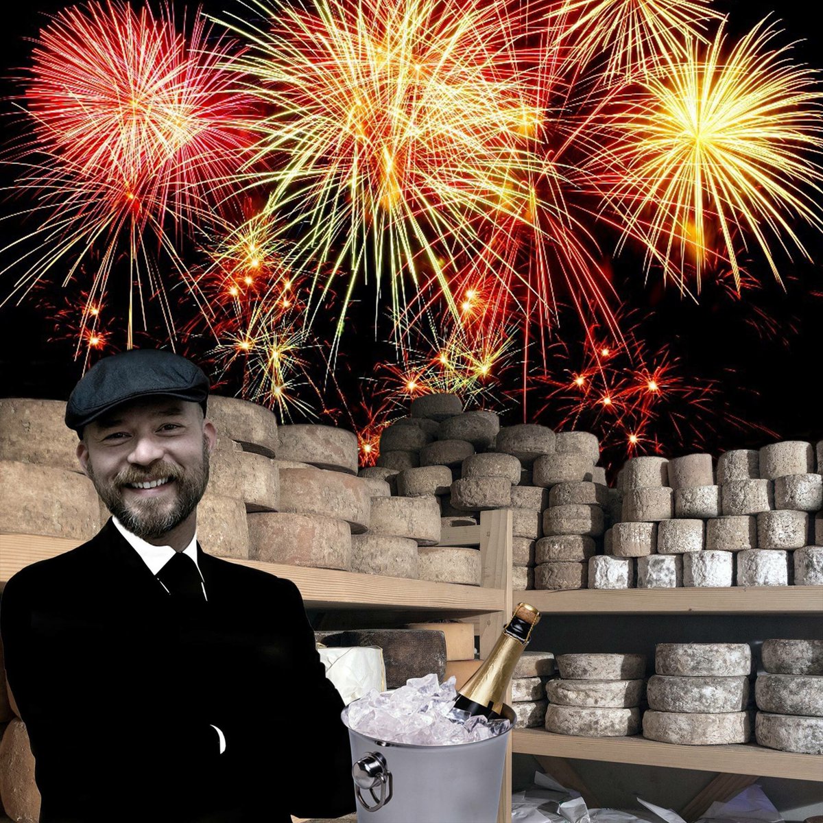 Nous sommes ouvert jusqu’à 14h ce dimanche #31decembre ! Bon #reveillon a tous 🥂 #fromage #cheese #cherseshop