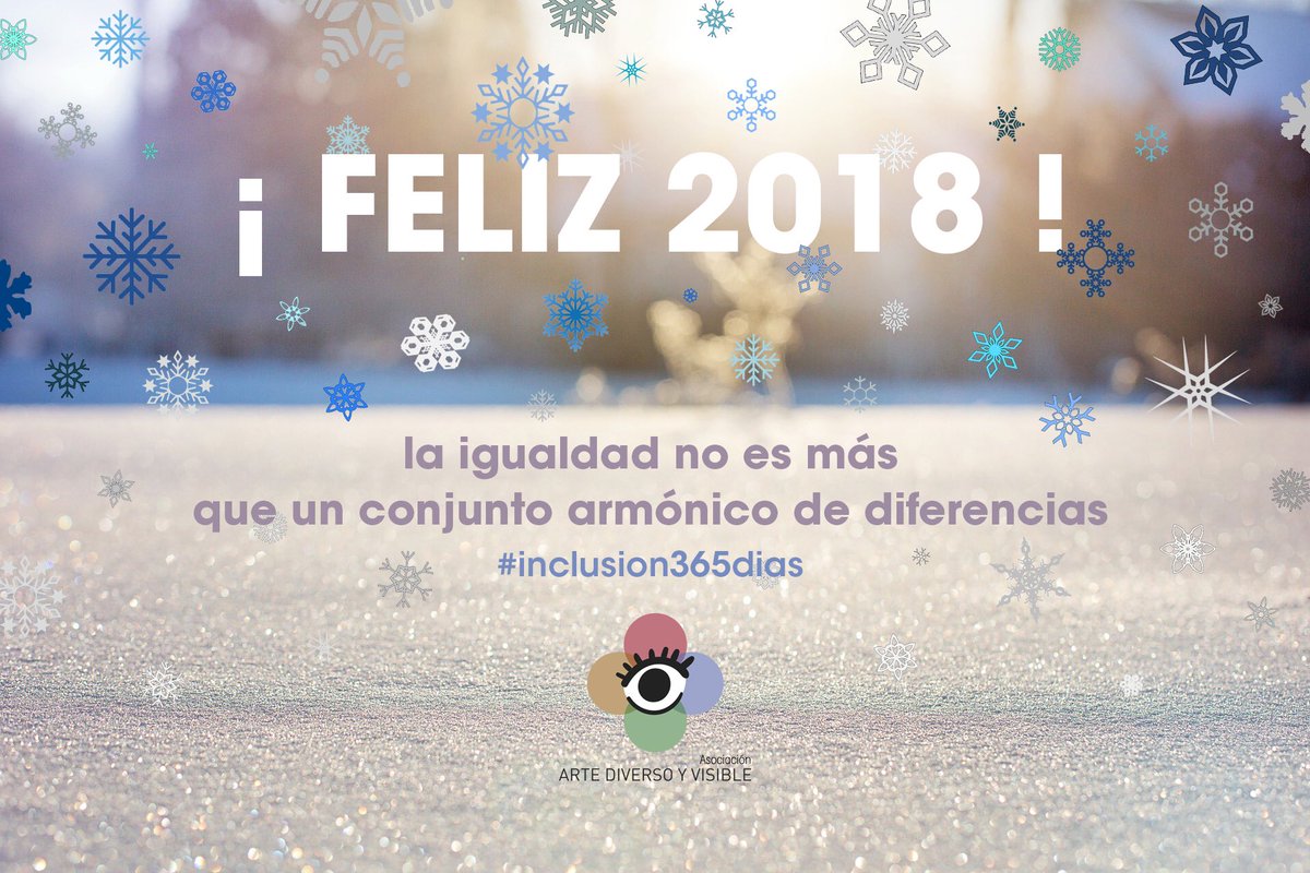 asociacionADV's tweet photo. ¿Cómo definirías tú la inclusión? Entra en facebook y Participa en nuestro concurso https://t.co/TiprI4Lydu Deja un comentario con tu eslogan para un #2018inclusivo! El/la autor/a más votado recibirá una obra pictórica del proyecto Arte Inclusión y Transformación. Hasta 6 enero! https://t.co/H5ezYW2Qkn