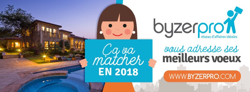 byzerpro's tweet photo. #Byzerpro vous adresse ses meilleurs voeux pour 2018 ! Que cette année soit couronnée de succès et de bonheur pour vous et tous vos proches. Nous profitons de l'occasion pour remercier l'ensemble de nos partenaires. #ÇaVaMatcherEn2018 #Immobilier https://t.co/fgolw90vli