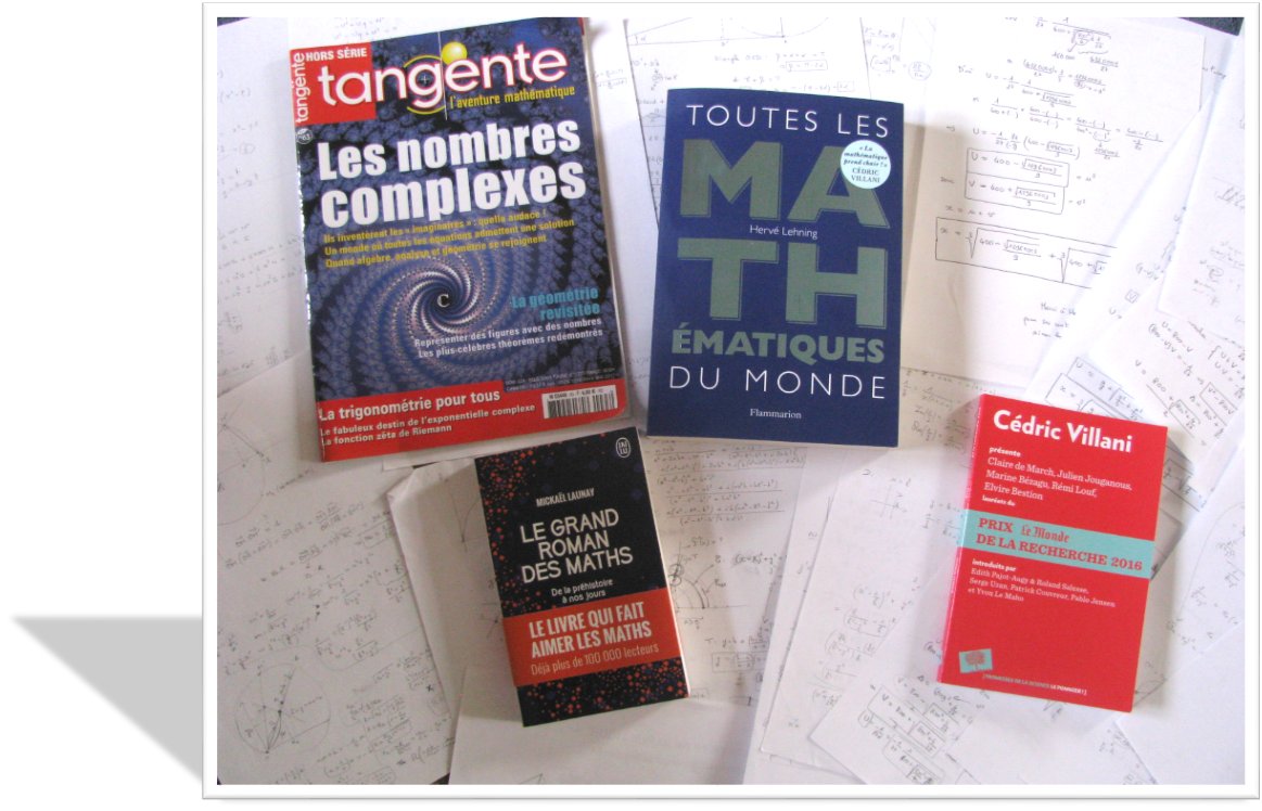 LesVINCENTs's tweet photo. #micMaths de feuilles de brouillon avec livres ou magazines pour bien finir l'année. Remerciement aux auteurs @mickaellaunay @VillaniCedric @HerveLehning ou passionnés @roger_mansuy @pablojensenlyon @tangente86 https://t.co/3UxQgbQb4h