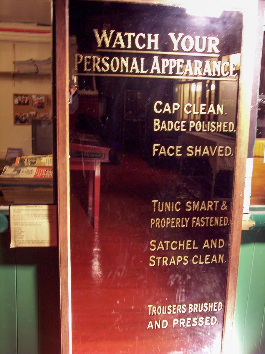 "Watch your personal appearance" - sounds like good advice before you set off for a New Year's Eve party...
