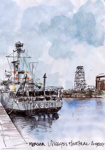 Ex_HrMsMercuur's tweet photo. Agnes den Hartogh, één van onze trouwe volgers, maakte recent deze mooie schets. Bedankt! π Fijne jaarwisseling!!! πΈπΎ π
#dokhaven #scheldekwartier #vlissingen #zeeland #lovezeeland #mercuur #koninklijkemarine #museum #onderzeedienst #timmerfabriek #dokvanperry #dokjevanperry https://t.co/q1MgCgKqye
