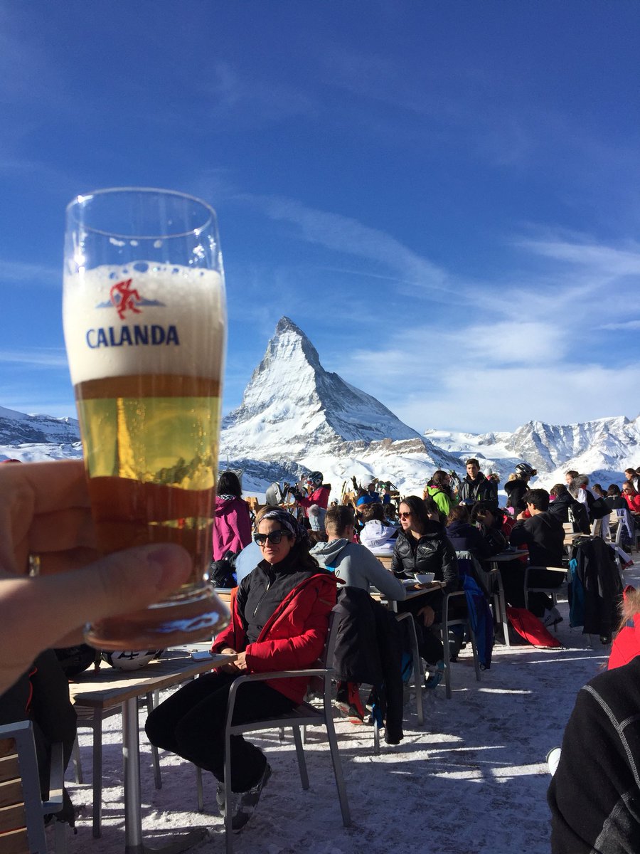 liamwright200's tweet photo. After a decent red run having a tasty #Swiss #beer #calanda https://t.co/njkI0o8TrU