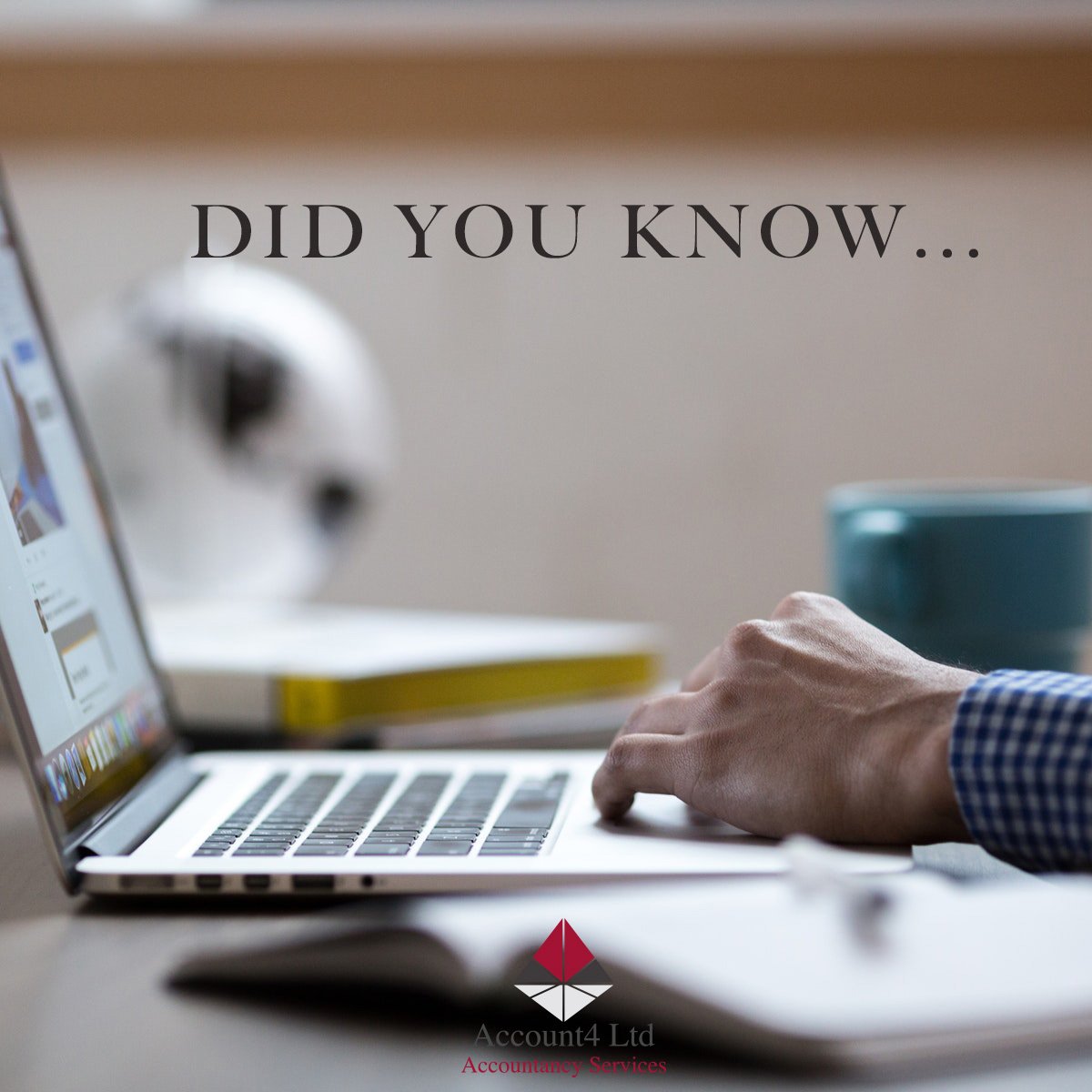 Account4Ltd's tweet photo. #DidYouKnow that you’ll need to register for Self Assessment #TaxReturn as soon as you can after starting your business or receiving any kind of taxable income such as rents? You could be fined if you don’t. We can help! https://t.co/QdfOu2a3sh #Worcester #Accounting https://t.co/atEEiTI9HS