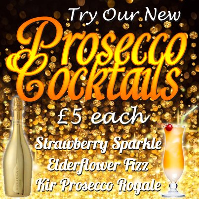 moonsmaidstone's tweet photo. This weekend, why not try our Prosecco Cocktails! https://t.co/Ufj5t9USYU
