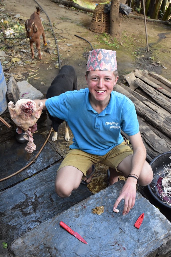 williamwebby's tweet photo. There is a first for everything... This Christmas it was killing, gutting and cooking a chicken before we enjoyed it for supper! 🎄 https://t.co/AtAywAPaGq