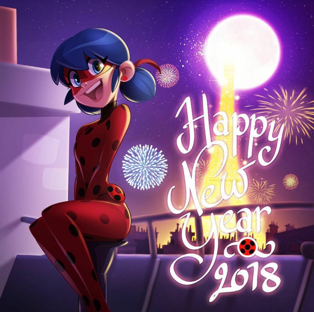 Miraculous Ladybug España على تويتر: "Ahora sí!!! Feliz año 2018 de