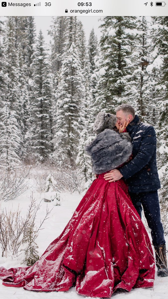 red winter wedding dresses