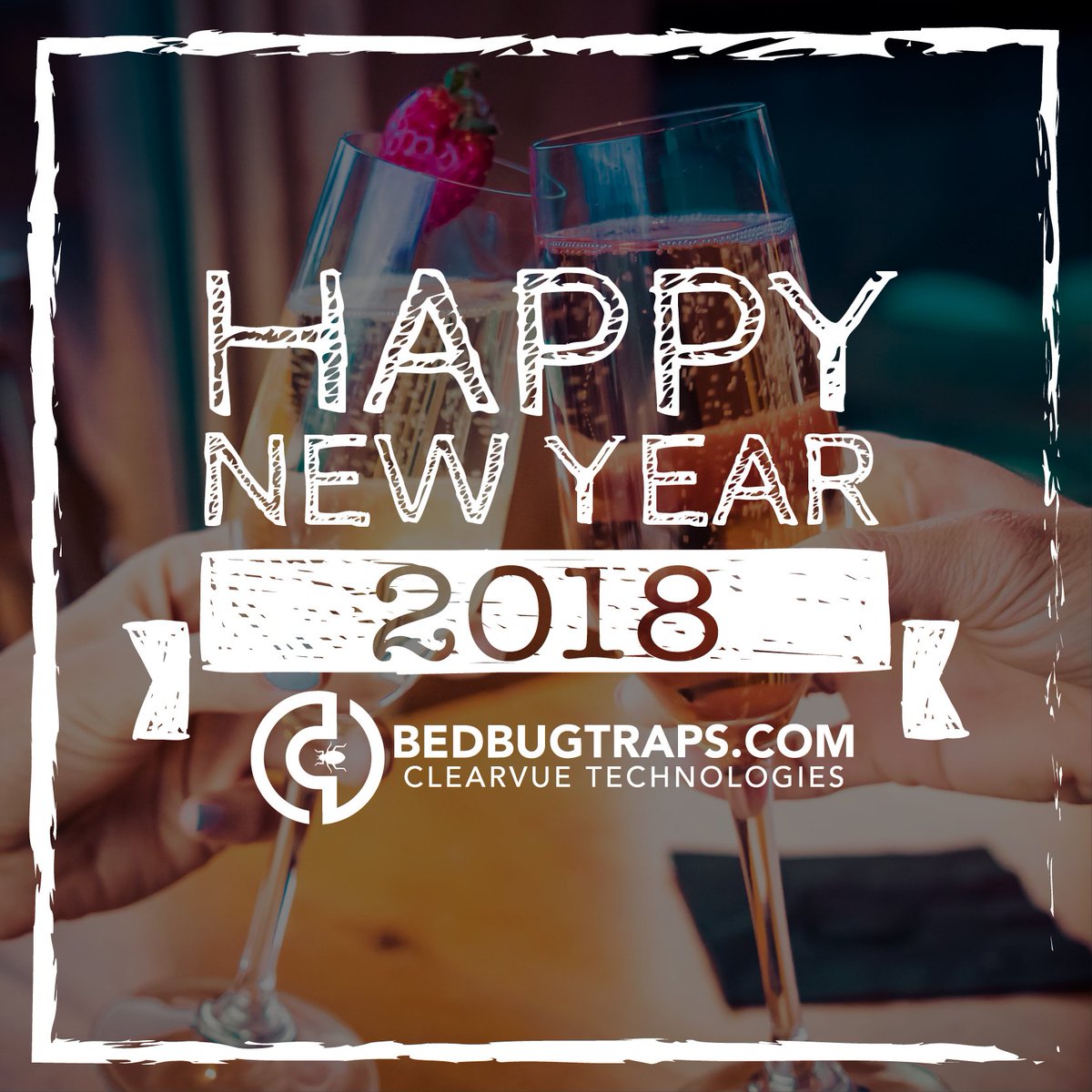 ClearVueTraps's tweet image. A special toast to all our customers in 2017. May your New Year bring you health, happiness and joy ... and a pest-free household. Cheers to you and yours!