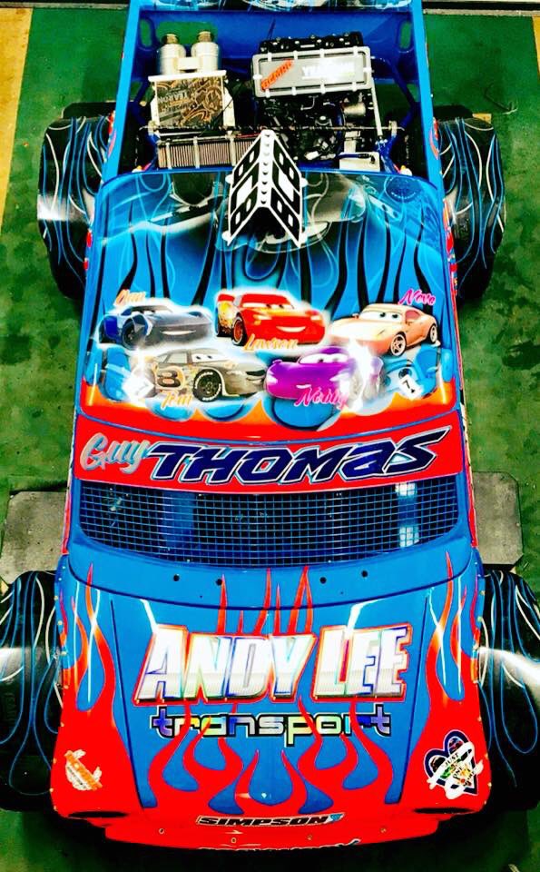 nasaautograss1's tweet photo. WOW! We will leave 2017 on a high, here is Guy Thomas’ Cars/Hot Wheels inspired mini pick up! 
Guy had a great first year in the 7. We look forward to watching Guy in the Super Saloons in 2018! Im sure he won’t disappoint #DaddyG #Autograss #Motorsport https://t.co/9bZcrscdZ3