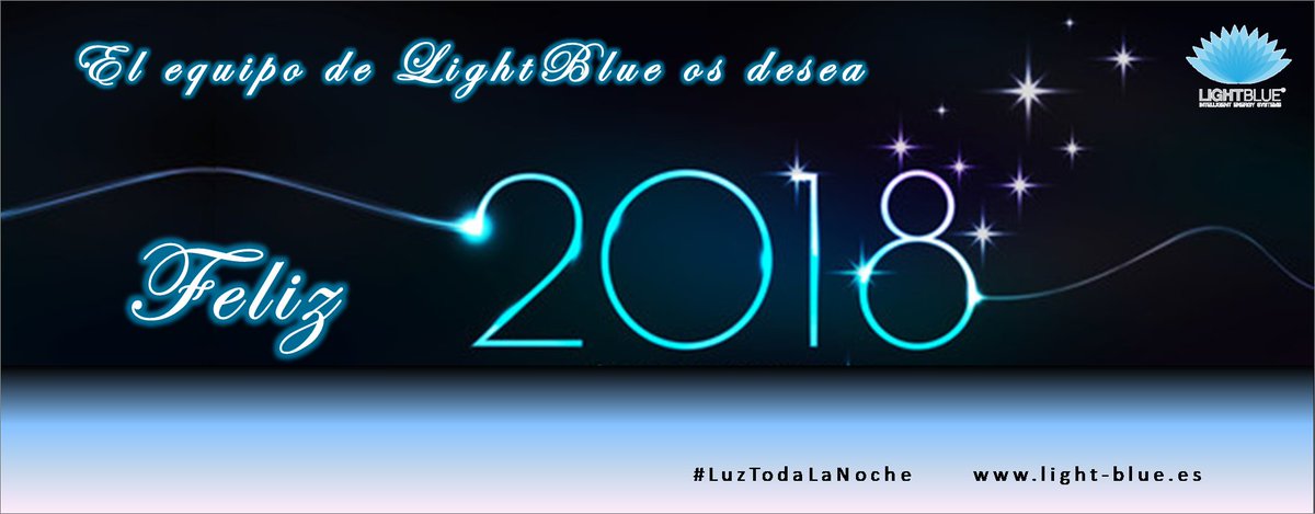 LightBlue_Solar's tweet photo. El equipo de #LIGHTBLUE os desea #Feliz2018 #FelizAñoNuevo
#FarolasSolares 💡🌞
#EficienciaEnergéitca
#ahorro #AlumbradoPúblico #Iluminación #LED #FarolaSolar #EnergiaRenovable #EnergiaSolar https://t.co/THaAjPUtQM