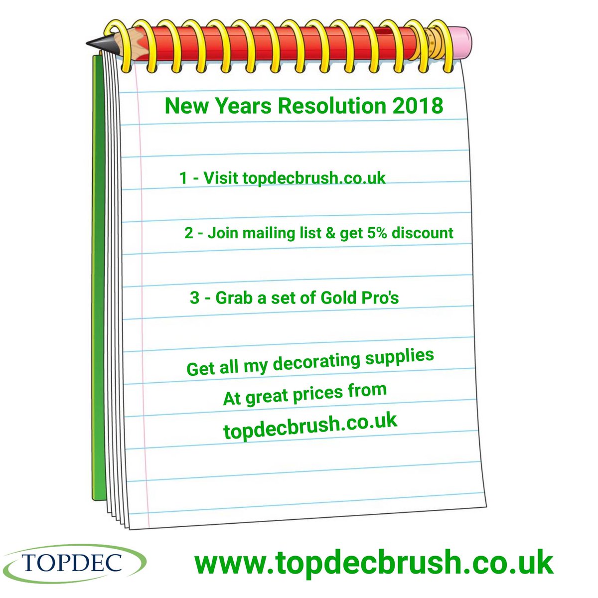 topdecbrush's tweet photo. Dont worry we made a #newyears resolution list for you!
#byebye2017 #hello2018 #topdecbrush
https://t.co/TnDhwLD3m2 https://t.co/gQ7C6JdgKN