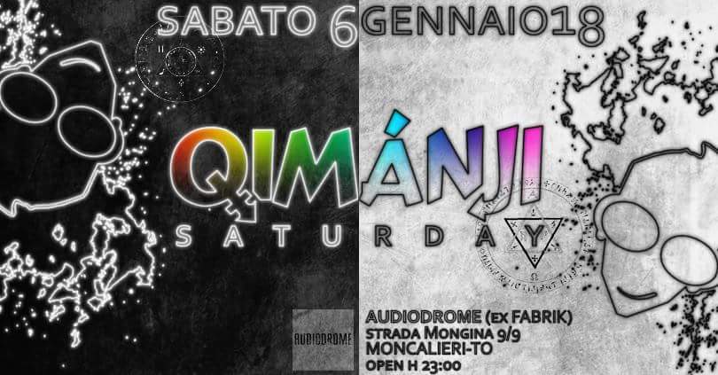 Qimanji's tweet photo. Denis De’ Vianza presenta:
QIMÁNJI SATURDAY
La Befana vien di notte… ☻☻☻
…ed è ora di organizzarsi con le scope!
Solo per sabato 6 gennaio ci vediamo all’AUDIODROME LIVE CLUB (ex Fabrik) di Moncalieri, per una nuova spumeggiante notte di follia. https://t.co/3Ww3AgaICW