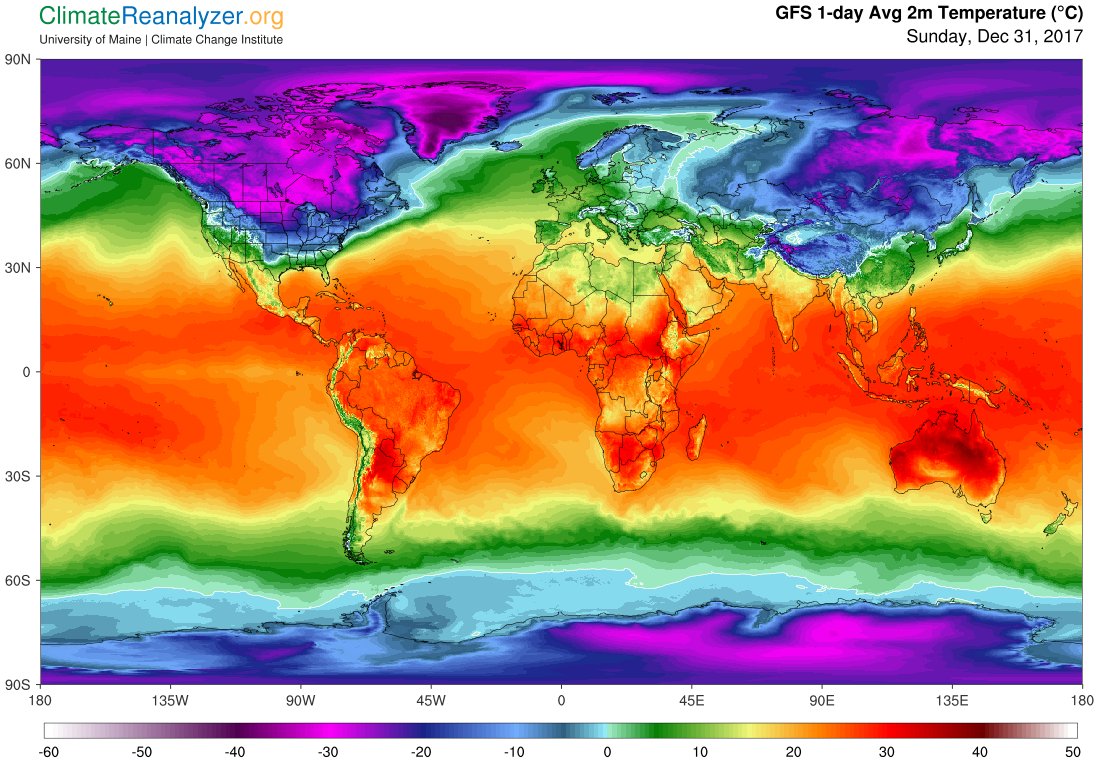 Карта температур онлайн мира