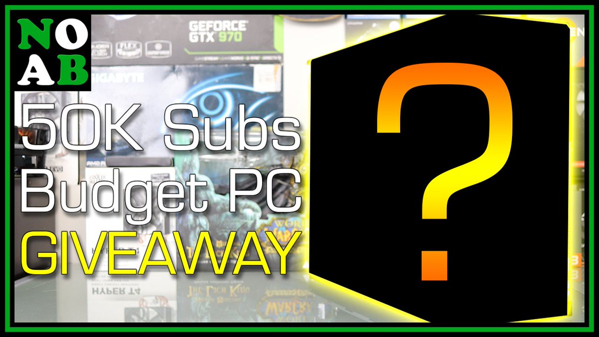 Thank you for helping me reach 50,000 subscribers! I'm giving away a complete budget gaming PC to show my gratitude, details on the system and how to enter in the video. youtu.be/etM0gELOykA