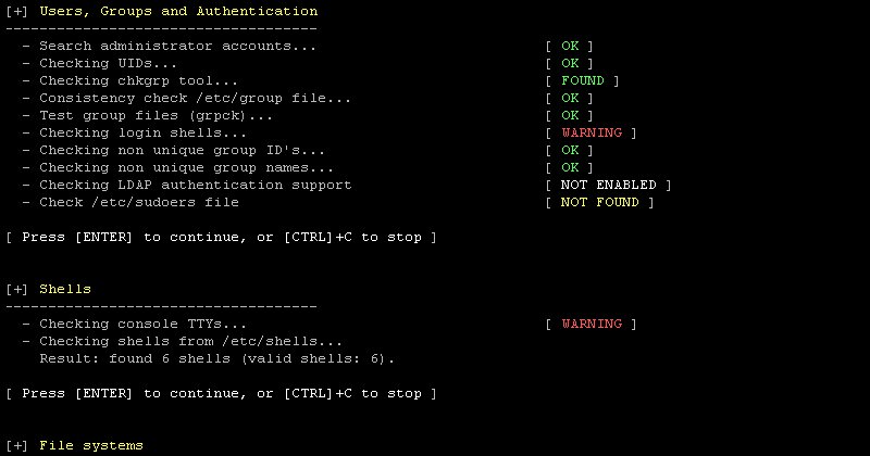 KitPloit's tweet image. Lynis 2.5.8 - Security Auditing Tool for Unix/Linux Systems goo.gl/CTnXnb #Hardening #Linux #Lynis