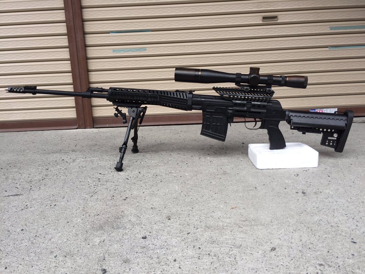 itsumono310's tweet photo. ドラグノフ近代化カスタムはこんな形になりました！
#ドラグノフ #SVD ##愛銃晒すとサバゲーマーがフォローやrtをしてくれるらしい https://t.co/EMq0tjJN4g