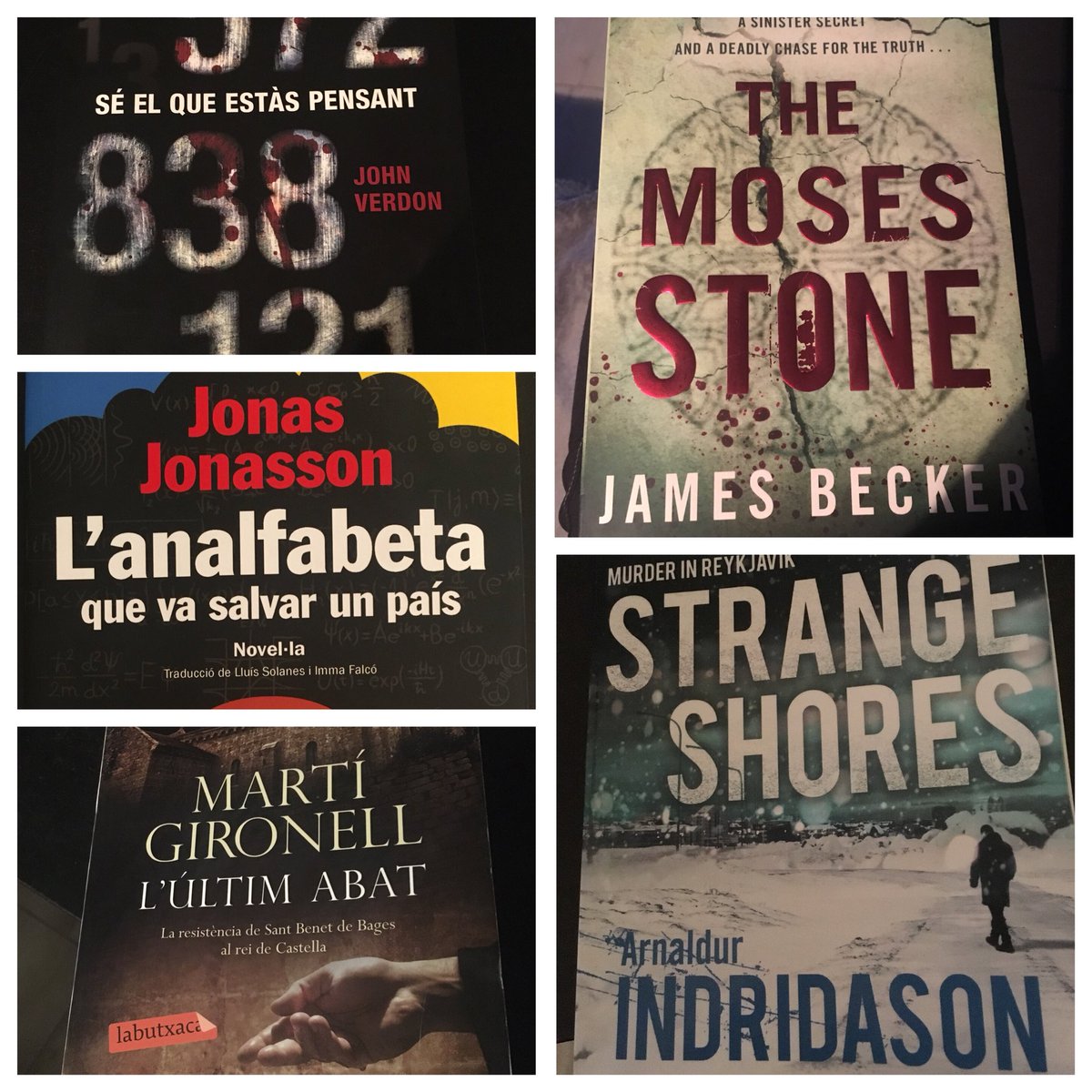 panades76's tweet photo. El 2017 en llibres 2a part #megustaleer #magradallegir #ilovereading @vintagebooks @johnverdon #johnverdon #arnaldurindridason @martigironell #jamesbecker #jonasjonasson @LaCampana_ed #proaeditorial https://t.co/LEsEcIJe1I