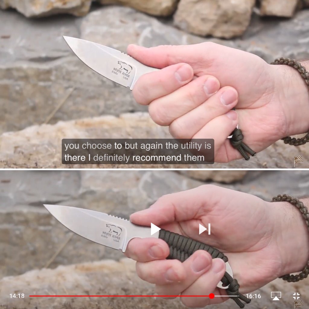 WhiteRiverKnife's tweet photo. @TheLateBoyScout's Nov. video on when neck knives work best. https://t.co/1fsdVj2CrV
Features @WhiteRiverKnife Backpacker in lineup of #fixedblade #knives. #youtube #knifecommunity #utility #aesthetics #neckknife #beltknife #bootknife https://t.co/5QGhpKwupg