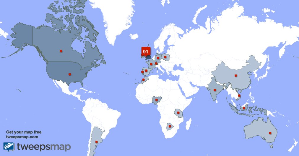 My followers are in UK.(90%), USA(4%) Get your free map tweepsmap.com/!realstreamlive