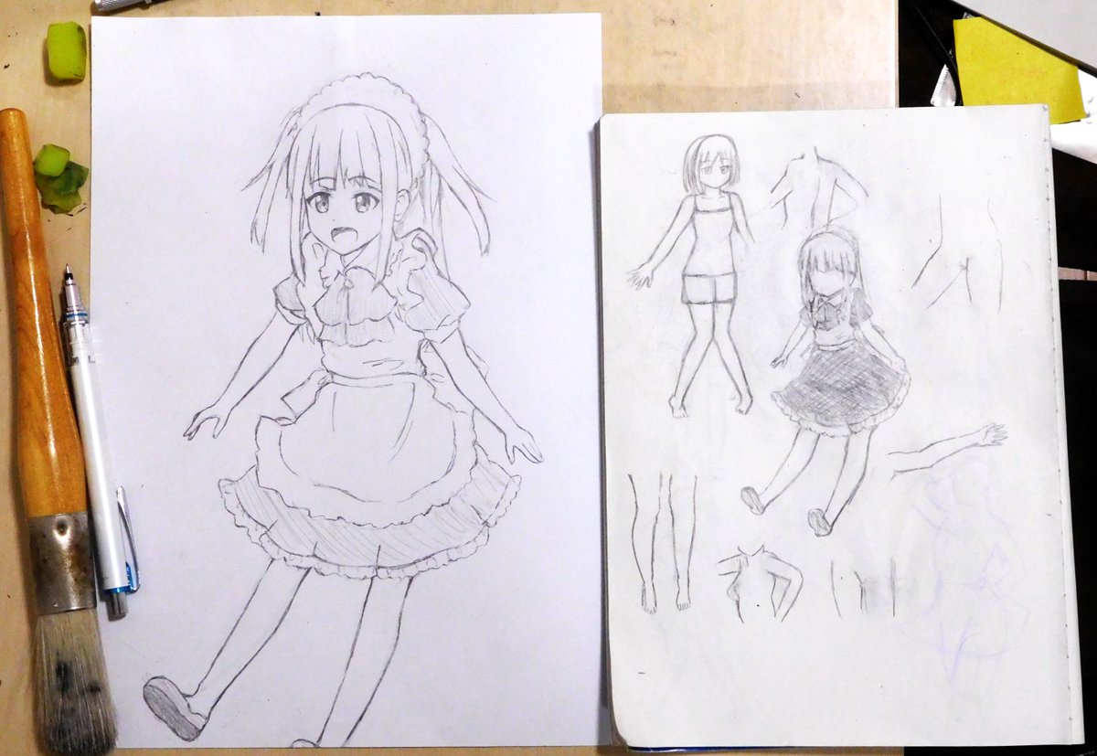 お絵描き練習中こーすけ 今年最後のお絵描き 練習はオリジナル絵です フリル付きエプロンドレスの女の子を描いてみました 浮いてるようなイメージです 明日ペン入れをして彩色 時間が許せば背景を足します 本年は 動画やツイートにお付き合いいただき お絵描き練習中こーすけ 今年最後のお絵描き 練習はオリジナル絵です フリル付きエプロンドレスの女の子を描いてみました 浮いてるようなイメージです 明日ペン入れをして彩色 時間が許せば背景を足します 本年は 動画やツイートにお付き合いいただき
