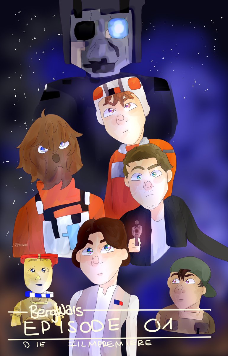 hannivai's tweet photo. Es ist fertig! 
Ich meine... was wäre ein guter Film ohne ein schönes Plakat, richtig? Und dann hab ich das halt gemacht! 
[ein rt wäre nice leute]
@BergmannToGo 
#bergwars #bergiart https://t.co/FvAznBmavb
