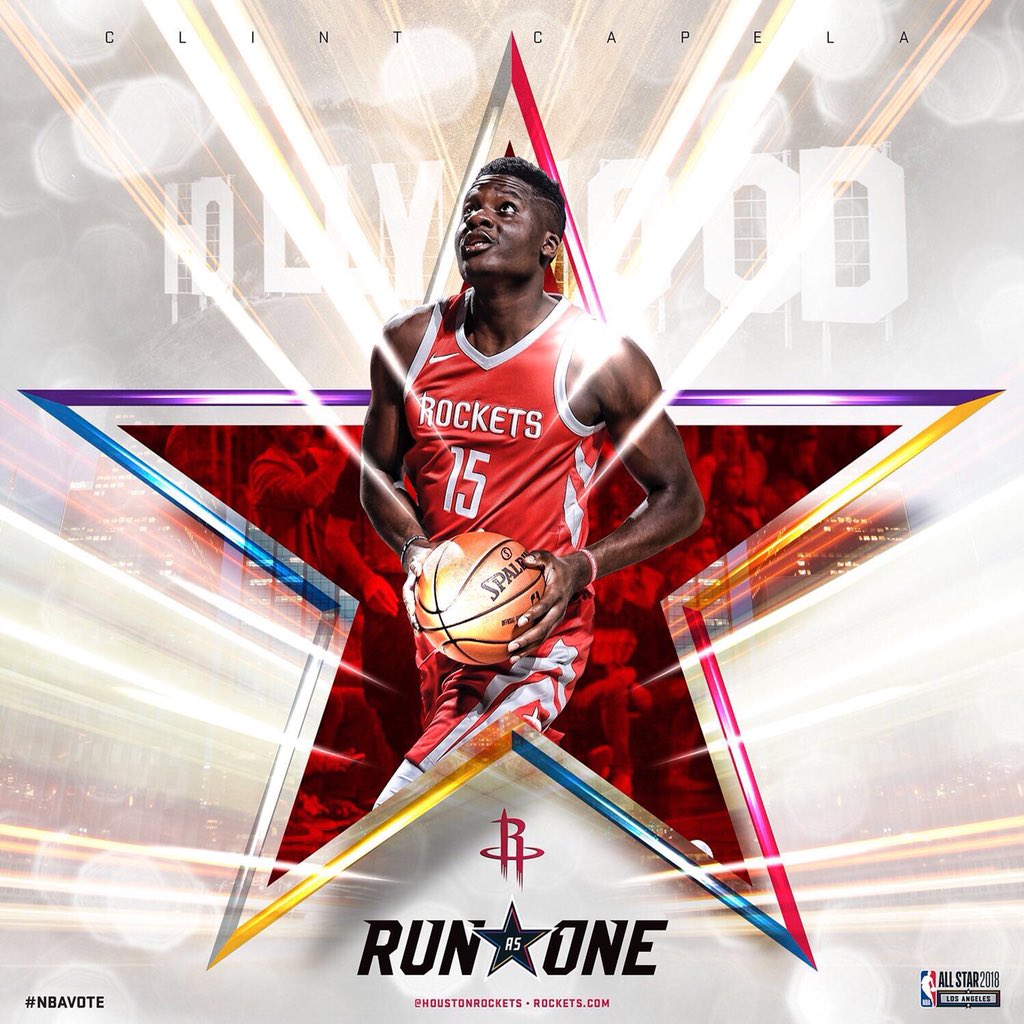 RT this to send my boy Clint Capela to the all star game! It’s too simple not to do it...   Each retweet= 1 vote! 🗳 #NBAVOTE <a href="/CapelaClint/">Clint Capela</a> 💪🏾