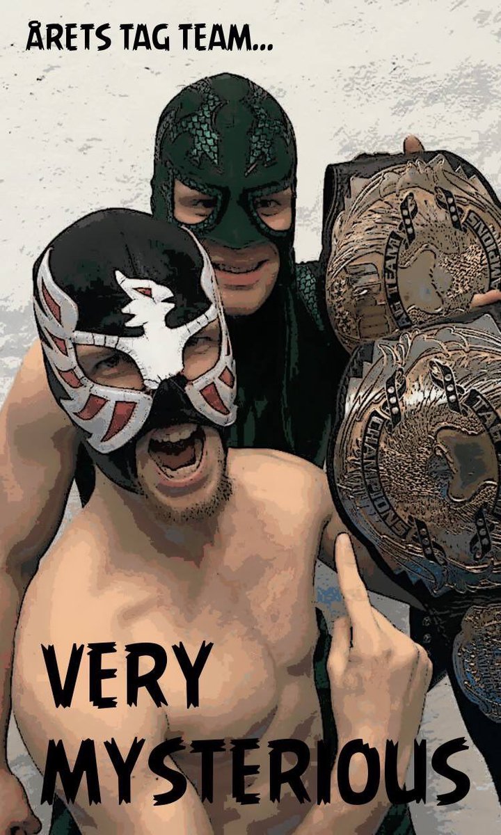 dpw_wrestling's tweet photo. Tag Team of the Year 2017... VERY MYSTERIOUS!! #dpw #danskprowrestling #prowrestling #indywrestling #supportindywrestling #dpwawards2017 #tagteamoftheyear #verymysterious #nitrogreen #ravn #megetmystisk https://t.co/zv1jeJNnsg