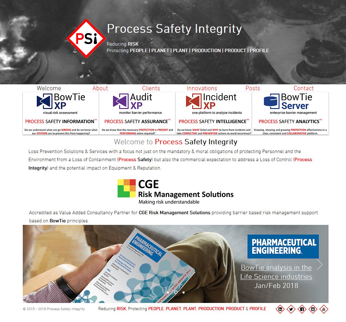 PSIntegrity's tweet photo. 2018 awaits● BowTie article in Pharmaceutical Engineering● @cgerisk LOPA workshop @HazardsUK● CGE Network Event (https://t.co/MtADUtRhe7) https://t.co/IMzERHAC0u