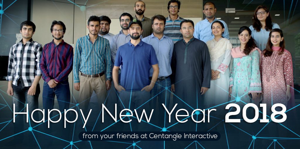 centangle's tweet photo. A very Happy #NewYear 2018 from everyone here at Centangle Interactive. We wish you all have a great year ahead.

#centangle #centangleinteractive #islamabad #software #startup #startuplife #2018 #happynewyear #sajil #shopober #lifeatcentangle #dilyab #gilgitbaltistan https://t.co/mFkl9svIA0