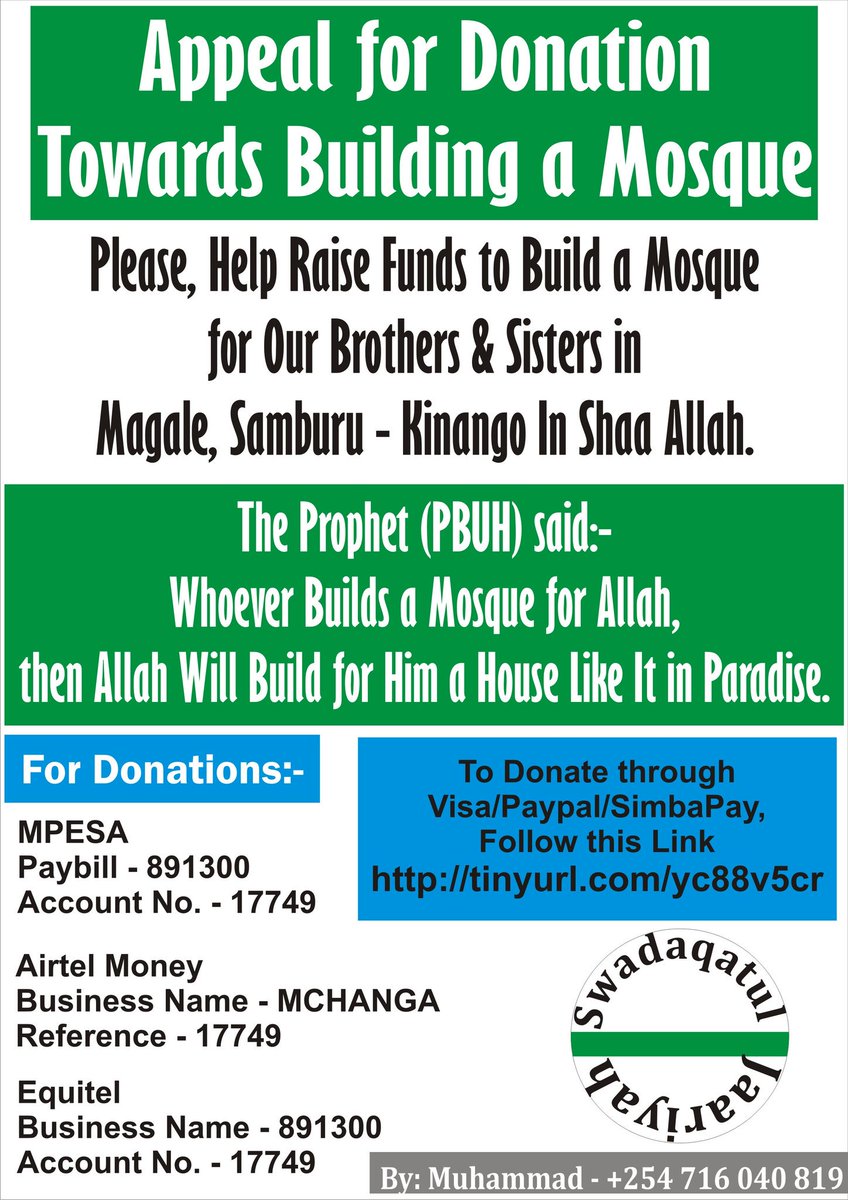 KCFCBO's tweet photo. #BuildAMosque 

Help Build a Mosque In Shaa Allah. https://t.co/2IfkBBrhVk