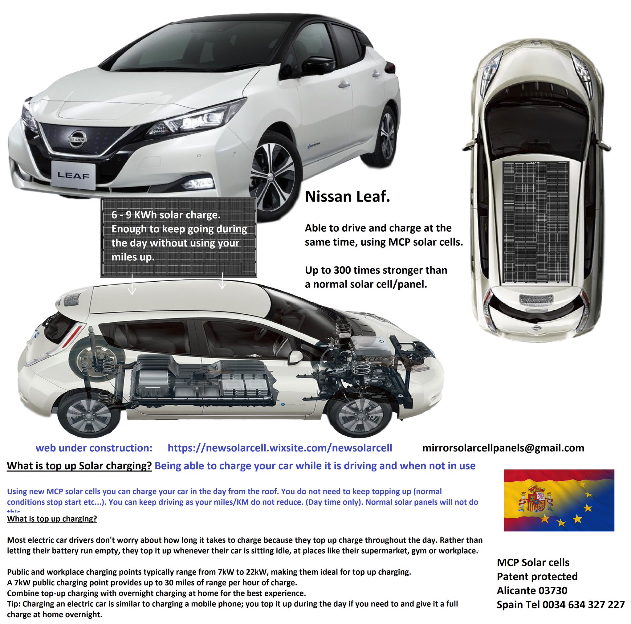 Nissan leaf sale solar panel spoiler
