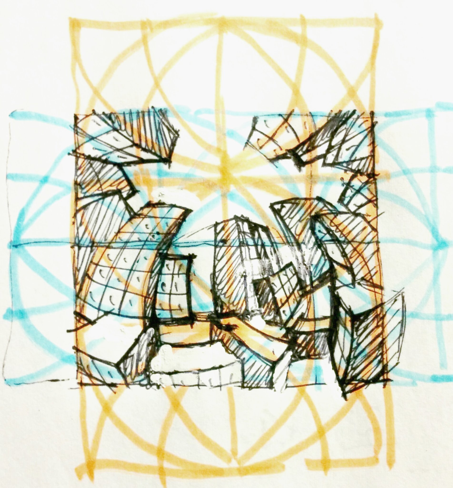 湯浅誠 透視図法3 0 魚眼でアオリ気味に大小の変化をつけて描いて それを画面に斜めに配置すると カッコイイ系の構図になるという T Co 1lzmtixv Twitter