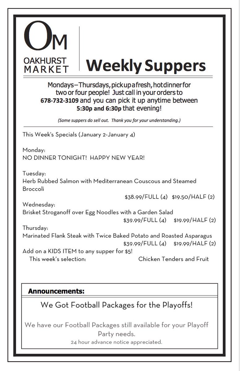 Oakhurst Market (@oakhurstmarket) on Twitter photo 