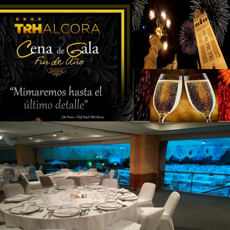 En <a href="/TRH_Alcora/">@TRH_Alcora</a> de #Sevilla preparamos todo para que nuestros huéspedes pasen uno de los mejores #FindeAño de su vida. Que el #2018 os traiga toda la felicidad del mundo y a nosotros vuestra visita. #AñoNuevo #Feliz2018 #felizNochevieja 🎆🎇