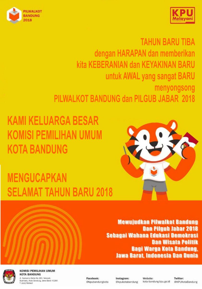 KPU Kota Bandung On Twitter Selamat Tahun Baru 2018 KPU ID