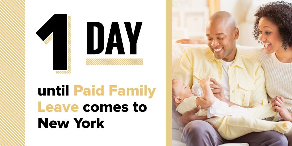 NYGovCuomo's tweet photo. The nation's strongest Paid Family Leave Program arrives tomorrow. Get to know this new benefit:  https://t.co/Q9zfCdYKDl https://t.co/o7Z6Rc9FHo