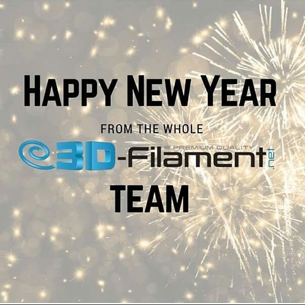 Happy new year from 3d-filament.net Team 
#3dprinting #3dprint #3dfilament #3dp #prusa #special #deal #offer #Pla #3d #abs #formfutura #fillamentum #dealoftheday #love #filament #3dprinter #follow #us #picoftheday #offer #happynewyear #silvester