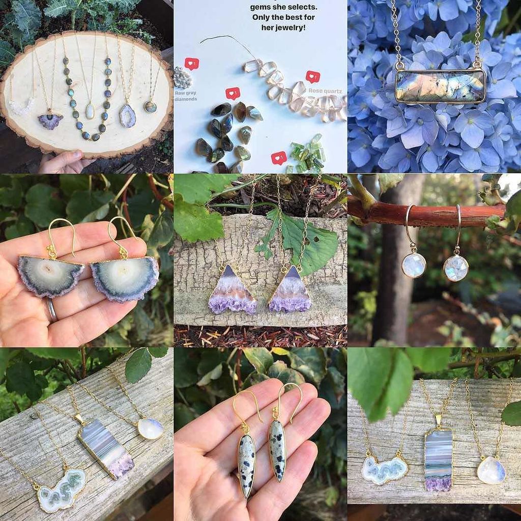 rockthatgem's tweet photo. This year you all liked a whole lot of amethysts, earrings, and nature shots, plus the @etsy studio tour! 💜 #2017bestnine https://t.co/MUHA8LWrmb https://t.co/8pWERgZqul