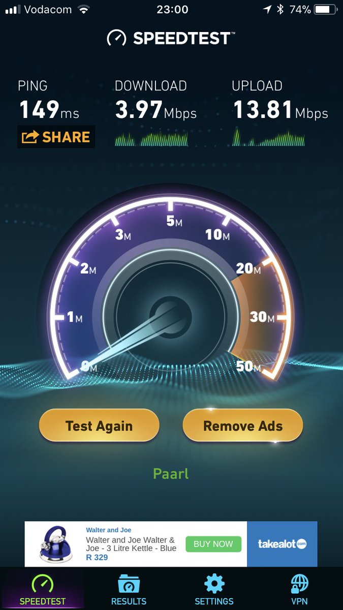 diewynmaker's tweet image. Paying for 20mbs fibre line and this is what I am getting!@webafrica #terribleinternet